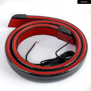 118CM カーボン LED スポイラー ライト 汎用 オートドライビングブレーキウィンカーリアテールランプ カーリアスポイラー 多機能 12V - Bifunctional