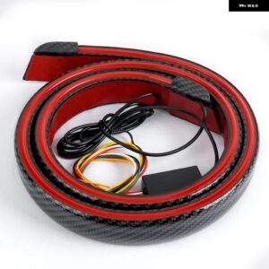 118CM カーボン LED スポイラー ライト 汎用 オートドライビングブレーキウィンカーリアテールランプ カーリアスポイラー 多機能 12V - Multifunction