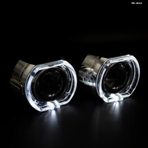 3.0インチ LED エンジェルアイズ プロジェクター シュラウド Q5 D2S レンズ HELLA 3R G5 ヘッドライト レンズ LED マスク カーライト - 1