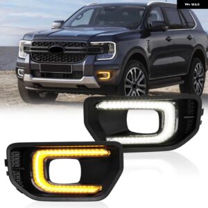 車用LED デイタイム ランニングライト フォード レンジャー T9 XL XLT スポーツ プラチナ フォード レンジャー ワイルド トラック 2022 2023 ウィンカー - xlt　sport　platinum