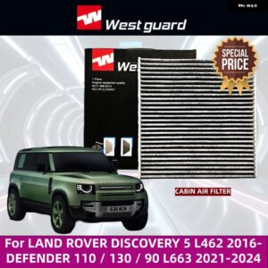 ランドローバー ディスカバリー 5 L462 2016- ディフェンダー 110 130 90 L663 2020-2024 ウェストガード カーボンキャビン フィルター MK9523 LR133345