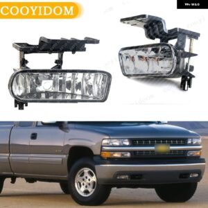 フォグランプ ドライビングランプ フォグライト シボレー シボレー シルバラード 1999-2002 サバーバン タホ 2000-2006 YC101000 アセンブリ ヘッドライト - Left and Right