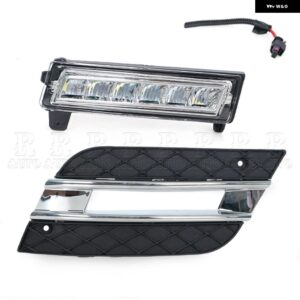 ベンツ ML350 W164 ML300 ML320 2010 2011 デイタイム ランニングライト カーフロント バンパー LED DRL フォグライト A1649060251 1648801924 - DRL and Grill-Left