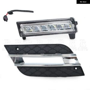 ベンツ ML350 W164 ML300 ML320 2010 2011 デイタイム ランニングライト カーフロント バンパー LED DRL フォグライト A1649060251 1648801924 - DRL and Grill-Right