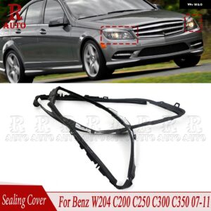 車用 ヘッドライト トリム シーリングカバー メルセデス ベンツ W204 C200 C250 C300 C350 C230 C280 2007-2011 2048260991 2048261091 - 1Pair