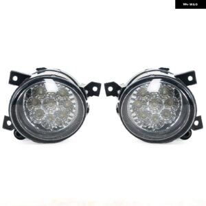 車用9LED高輝度ホワイト フォグランプ 1KD941700 1KD941699 VW GOLF MK5 JETTA RABBIT ドライビングランプ カーアクセサリー - left　and　right