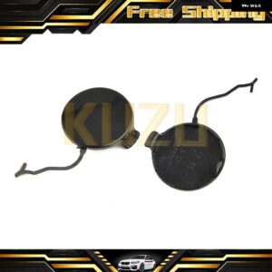 ブラック 左 95850515500 右 95850515600 フロント バンパー 牽引フック アイキャップ カバー ポルシェ カイエン 2011-2014 - 1Pair