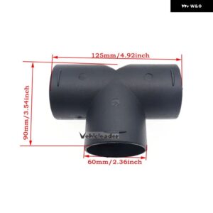 60MM 車用ヒーター エアベント ダクト T/Yピース アウトレット 排気コネクタ 調整弁付き WEBASTO EBERSPAECHER エアヒーター - 60mm T2