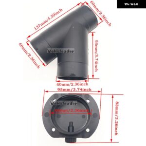 60MM 車用ヒーター エアベント ダクト T/Yピース アウトレット 排気コネクタ 調整弁付き WEBASTO EBERSPAECHER エアヒーター - 60mm Heater DuctingB