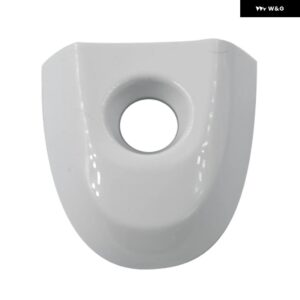 806441KK0D 日産 ジューク マイクラ ドライバーズカーアクセサリー カーボン/ブラック/ホワイト ドアロックカバー キーホール付き - WHITE