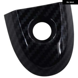 806441KK0D 日産 ジューク マイクラ ドライバーズカーアクセサリー カーボン/ブラック/ホワイト ドアロックカバー キーホール付き - Carbon　fiber　pattern