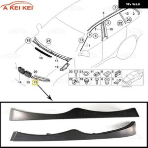 51130030406 51130030407 BMW E46 4ドア 2002-2005 ヘッドライト インサート 車フロントアンダー ヘッドライト トリム モールディング - Left
