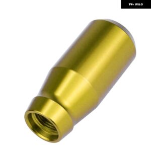78MM ギア シフト ノブ 汎用 アルミ 合金 加重 シフター ノブメタルギア レバー スティックハンドルほとんど自動車 - 78mm　golden