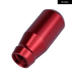 78MM ギア シフト ノブ 汎用 アルミ 合金 加重 シフター ノブメタルギア レバー スティックハンドルほとんど自動車 - 78mm　red