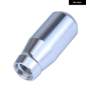 78MM ギア シフト ノブ 汎用 アルミ 合金 加重 シフター ノブメタルギア レバー スティックハンドルほとんど自動車 - 78mm　silver