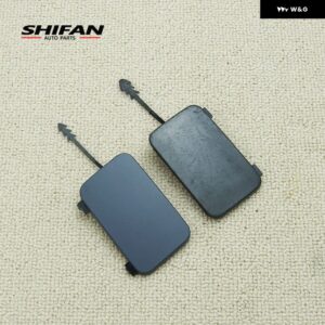 8R0807449 8R0807450 リア バンパー 牽引フックカバー 牽引アイキャッププライミングペイント アウディ Q5 2008-2017 カーアクセサリー - Left　and　Right