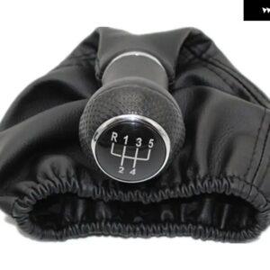 5速車用ギアスティックレベル シフト ノブ PUレザー ブーツ シート付き CORDOBA 1997-02 カー スタイリング - black