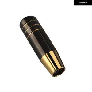 9CM 13CM アルミ ギア シフト ノブ ベーキングブルー ベーキングゴールデン レーシングカー 汎用 マニュアル トランス ミッション シフター レバー ノブ - 13cm　black　golden