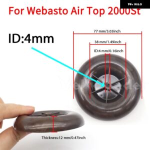 77MMモーター風車ファンジェネレーター部品WEBASTO AIR TOP 2000STエア パーキング ヒーター トラック キャラバンキャンピングカーワゴン - Webasto Inner ID 4MM