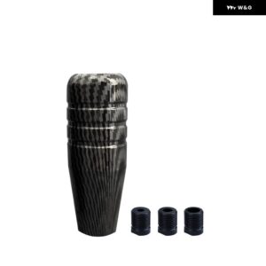 9CM 13CM カーボン 車用 ギア シフト ノブ スティック マニュアル トランス ミッション 汎用 カーアルミ製 延長 ギア シフター ギアヘッドノブ - 9cm