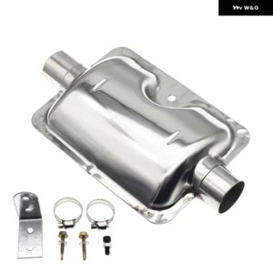 60-300CM ステンレス 製マフラー サイレンサー クランプ ブラケット ガス抜きホース パイプ サイレンスキット 車用 エア ディーゼル ヒーター - Silencer