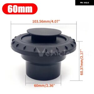 60/75MM パイプ アウトレット コネクタ 温風ベント アウトレット 回転式エアディーゼルヒーター エアコン ブラック 車 トラック VAN キャンピングカー - 60mm