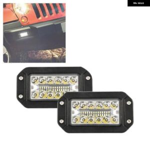 2個 12V 6インチ フラッシュ マウント ワークライト 26 LED 超高輝度スポットライト 車用 ヘッドライト