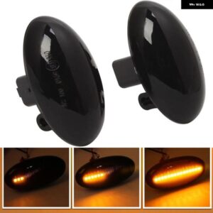 ダイナミックスモークLEDサイド インジケーター マーカー プジョー 206 207 307 407 パートナー シトロエン エキスパート シトロエン ベルリンゴ クサラ エ