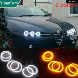 6個入り 超高輝度 付き SMD コットンライト スイッチバック LED エンジェルアイリング DRL トリム キット アルファロメオ 159 2005-2011