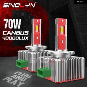 SINOLYN オート ヘッドライト バルブ D3S D1S D2S D4S D5 D8S CANバス LEDライト 35W プロジェクター ヘッドランプ 6000K プラグプレイ HIDコン バージョン
