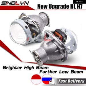 SINOLYN 3インチ H7 LED D2S D2H バイ キセノン プロジェクターレンズ ヘッドライト HELLA 3R G5 LED HID ハロゲン カーライト カーアクセサリー