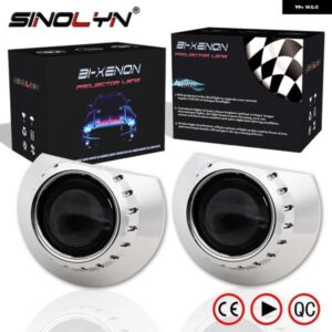 SINOLYN バイ キセノン プロジェクターレンズ BMW E46 M3 セダン/クーペ/ワゴン/コンバーチブル 328I 325I 330I 318I ヘッドライト 2.5インチ カーライト