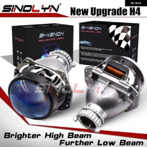 SINOLYN 3インチ ブルー HD バイ キセノン プロジェクターレンズ HELLA 3R G5 H4 ヘッドライト カーライト D2S D2H ヘッドランプ カーアクセサリー