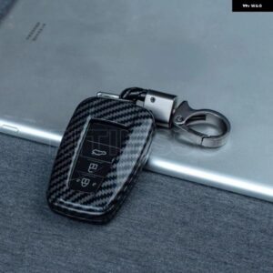 カーボンABS カーキーケースカバー トヨタ カムリ CHR カローラ RAV4 アバロン ランドクルーザー プラド プリウス リモートフォブカバー 2018 2019 2020