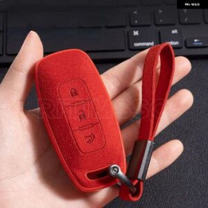 スエードレザー+TPU製カーリモートキーフォブケースカバー 日産 キャシュカイ アルティマ 2022