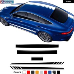 エディション1 車用フード デカール ルーフ リアサイドストライプ スカート ステッカー メルセデス ベンツ AMG GT S 4ドア X290 GT63 GT43 GT53
