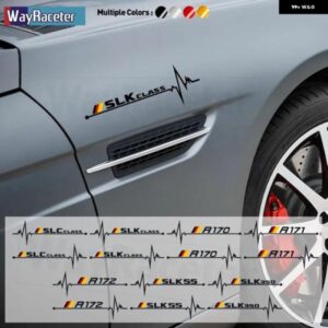 反射ビニール デカール ドイツ国旗ウィンドウ ステッカー メルセデス ベンツ SLC SLK クラス R170 R171 R172 SLC43 SLK250 SLK350 55 2枚