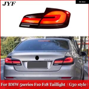 車用 テールライト アセンブリ BMX 5シリーズ F10 F18 2011-2017 G30 スタイル LEDダイナミックシーケンシャル リアランプ プラグアンドプレイアクセサリー