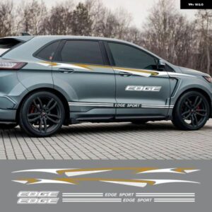 フォード エッジ車ドア ステッカー オートチューニングアクセサリーモータースポーツストリップグラフィック スタイリング ウエストラインビニールフィルム