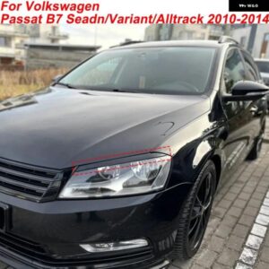 フォルクスワーゲン パサート B7 シード/ヴァリアント/オール トラック 2010-2014 車用 ヘッドライト カバー ステッカー ヘッドライト アイブロウ ABS