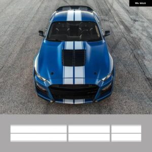 フォード マスタング エコボス シェルビー GT 車 ボンネット ルーフ テール PVC ステッカー ストライプ スタイリング ビニールフィルム 装飾 デカール セッ