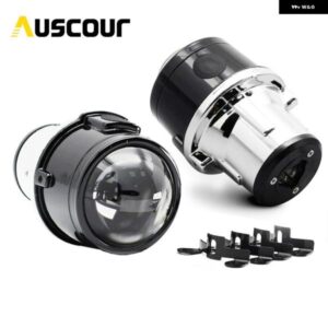 2.5インチバイ キセノン HIDオート フォグランプ プロジェクターレンズ フルメタル 汎用 レンズ H11 フォグランプ バルブ