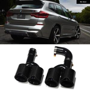 BMW X3 G01 X4 G02 2022+ クワッドカー排気チップ交換 X3M X4M バンパー 排気 システム ノズルマフラーチップテール パイプ