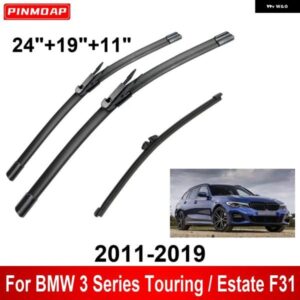 3PCS カー ワイパー BMW 3シリーズ ツーリング/エステート F31 2011-2019 フロントリア ワイパー ブレード ブラシ 自動車アクセサリー 2011