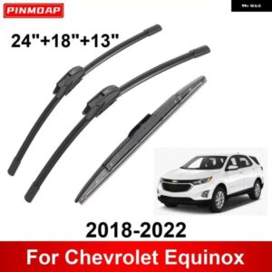 3PCS カー ワイパー シボレー エクイノックス 2018-2022 フロントリア ワイパー ブレード ブラシ 自動車アクセサリー 2018 - 22