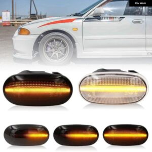 三菱 パジェロ ランサー ミラー ジュ レグナム ギャラン クリアスモークレンズ LED サイドマーカーランプ アンバー サイドフェンダー ウィンカーライト
