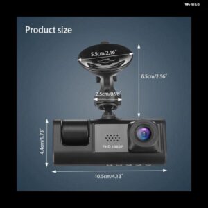 車用DVR HD 1080P 3レンズ 車内ダッシュカム3ウェイ カメラ DVRレコーダービデオレジスターダッシュカム