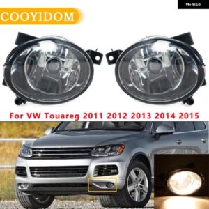 車用 フォグランプ フォグランプ VW TOUAREG 2011 - 15 フロント バンパー ハロゲン フォグランプ アセンブリ 7P60941699