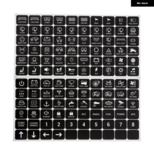 スイッチ パネル ラベル ステッカー 120枚 RA80XL RB80XL AR600 AC1200 スイッチ パネル