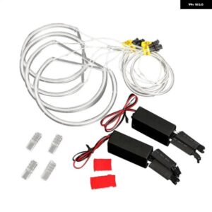 4X CCFL エンジェルアイ ハロー LED リングライト ホワイト 非プロジェクター BMW E46 3シリーズ